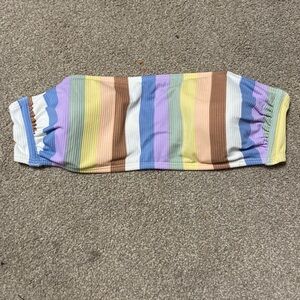 Xhilaration Striped Tube Bikini Top Size L